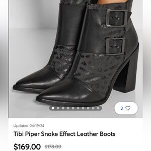 TIBI booties SZ 38.5